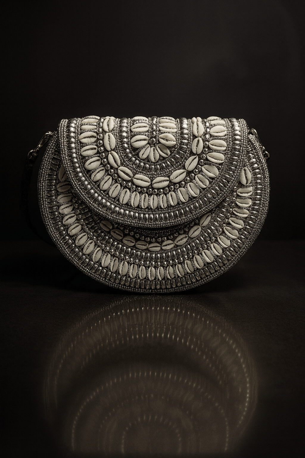 Bahari Luxe Cowry Shell Clutch