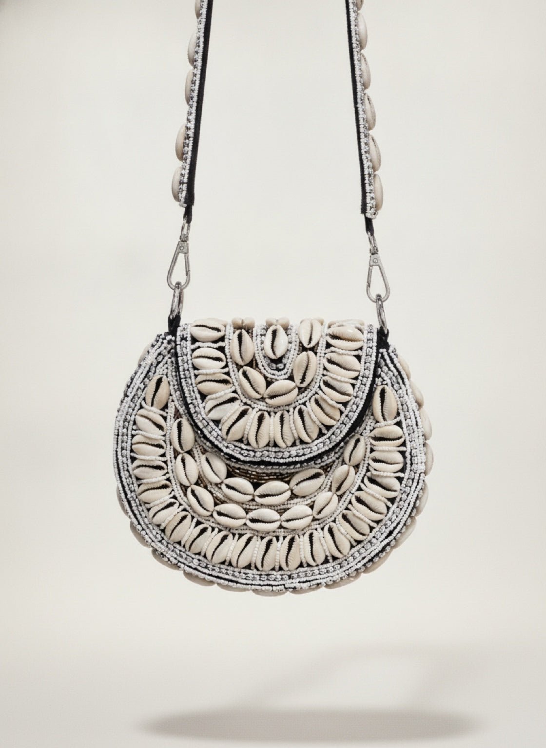 Bahari Luxe Cowry Shell Clutch