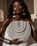 Bahari Luxe Cowry Shell Clutch