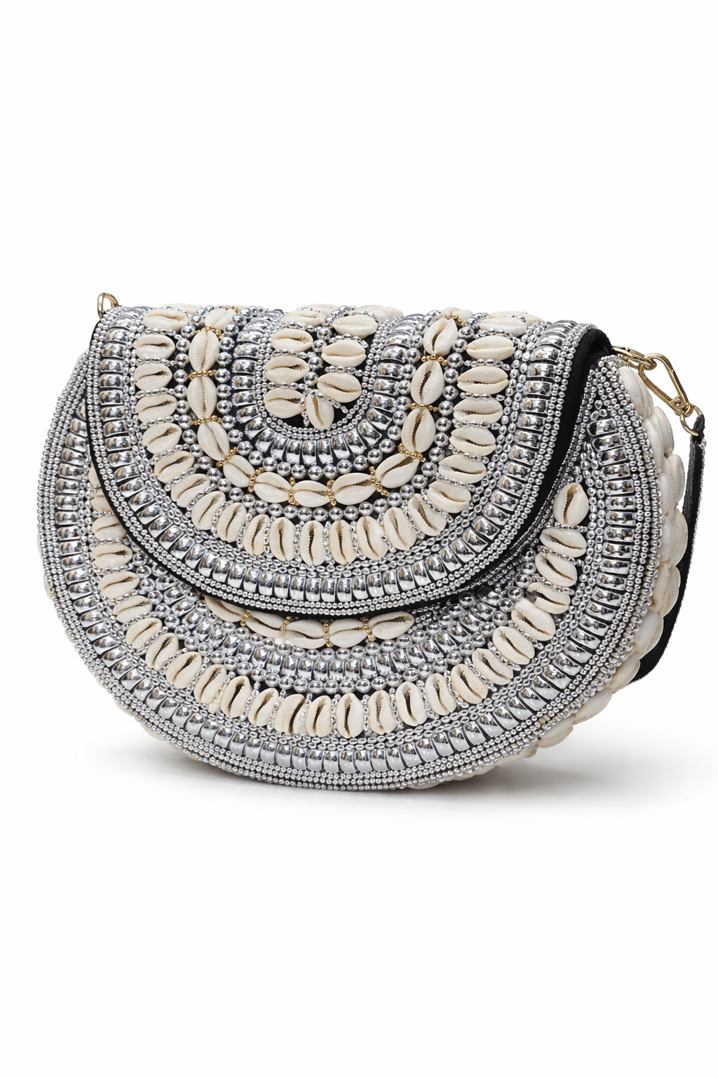 Bahari Luxe Cowry Shell Clutch