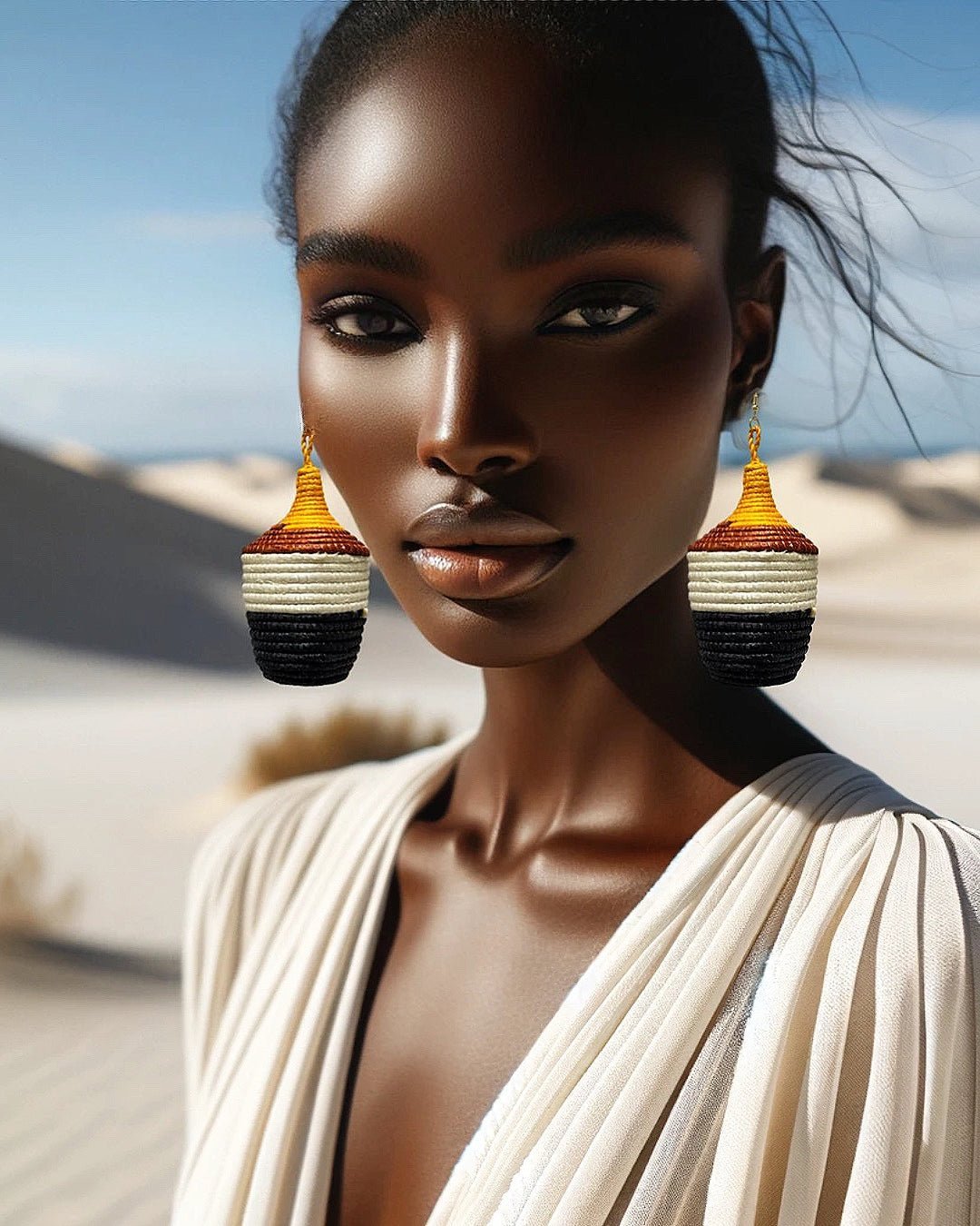 Bambaro Basket Earrings
