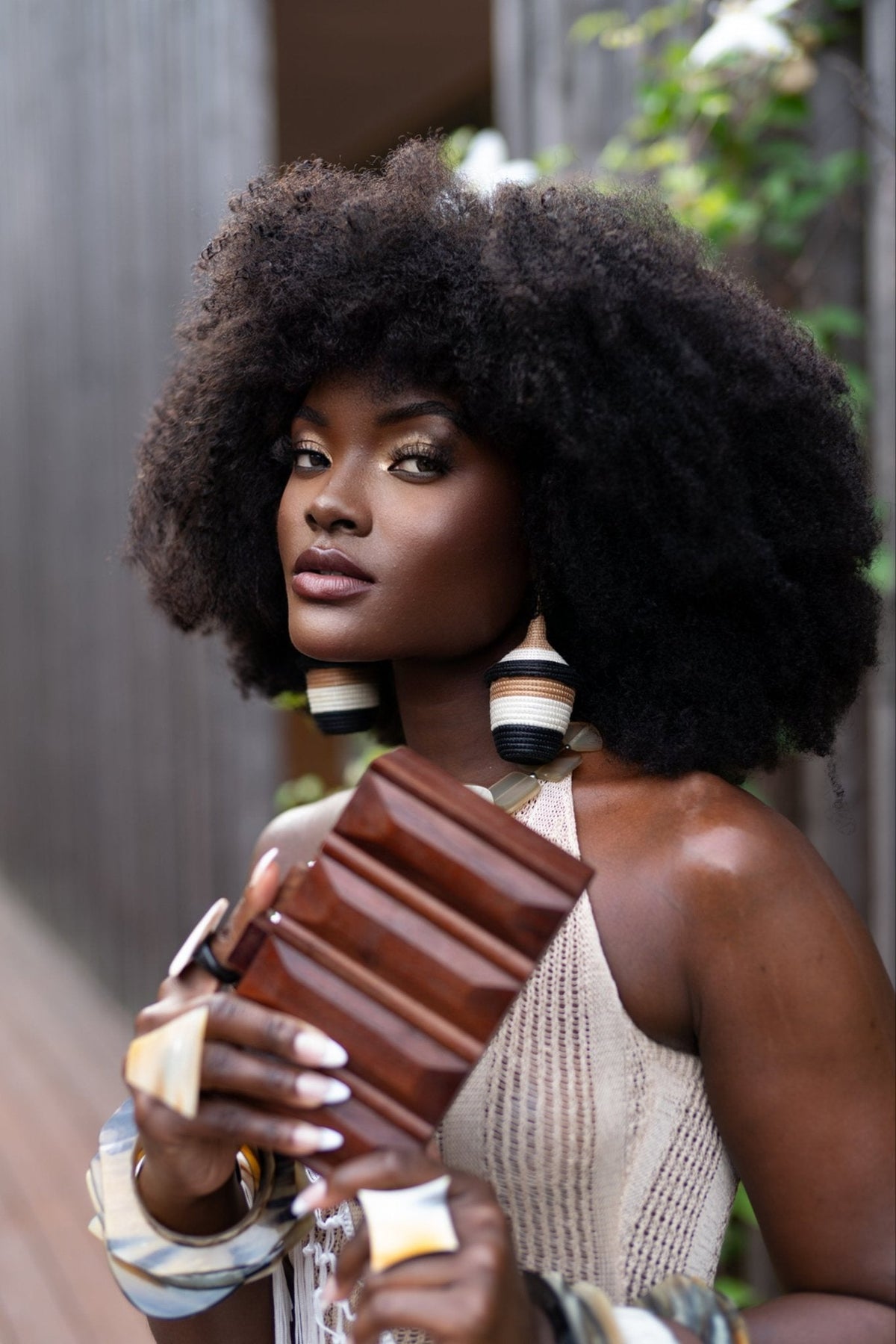 Bambaro Basket Earrings