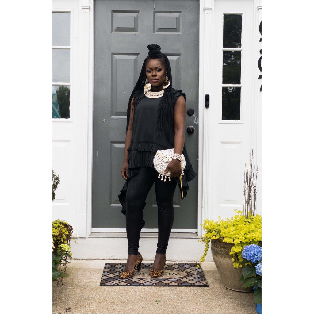 Bead and Cowry Shell Bracelet/Cuff