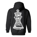 I AM HIM — King's Gambit | White Ink | Pullover Hoodie | King Collection