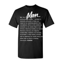 I AM HIM — Man Definition | White Ink | T-Shirt | Definitions of HIM Collection