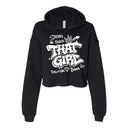 That Girl — White Graffiti Cropped Hoodie | Around the Way Girl Collection