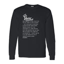 I AM HIM — Heir Definition | White Ink | Long Sleeve Tee | Legacy Collection