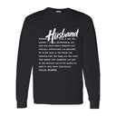 I AM HIM — Husband Definition | White Ink | Long Sleeve Tee | Definitions of HIM Collection
