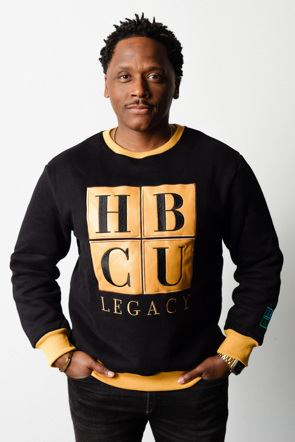 Black & Gold HBCU Legacy Adult Crewneck