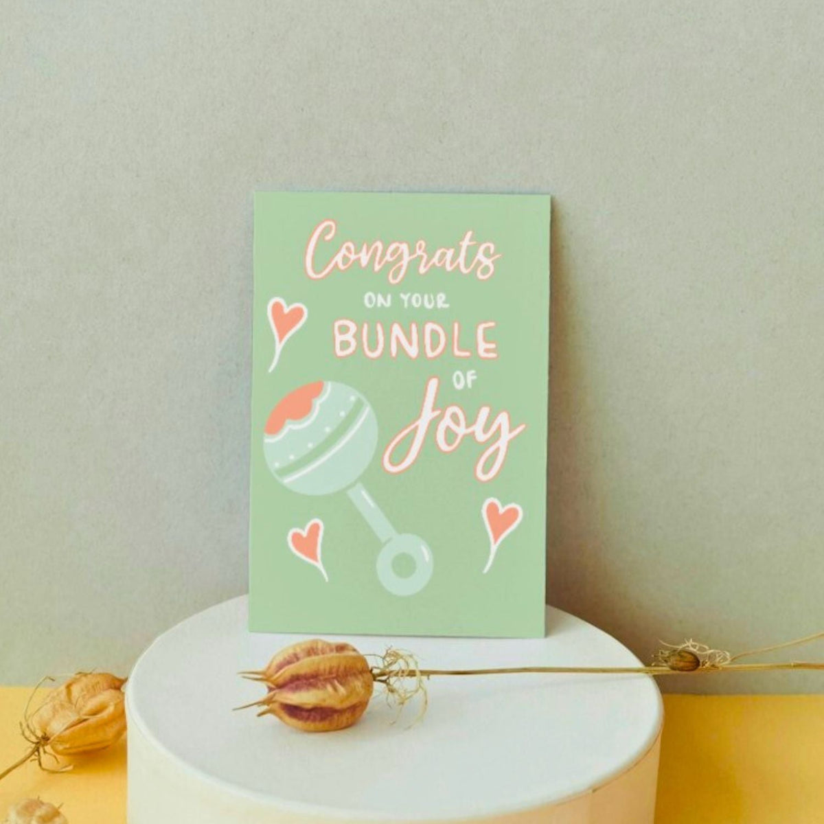 Bundle of Joy Baby Greeting Card