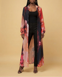 Button Down Chiffon Kaftan