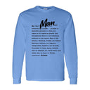 I AM HIM — Man Definition | Black Ink | Long Sleeve Tee | Definitions of HIM Collection