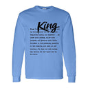 I AM HIM — King Definition | Black Ink | Long Sleeve Tee | Definitions of HIM Collection