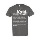 I AM HIM — King Definition | White Ink | T-Shirt | Definitions of HIM Collection