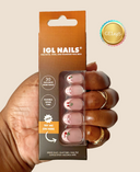 Cherry Geluxe™ Nails – Pink French Tip with 3D Pearl, Cherry & Bow Accents