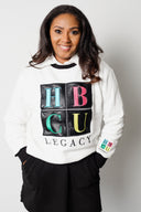 White & Black - HBCU Legacy Adult Crewneck