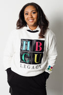 White & Black - HBCU Legacy Adult Crewneck