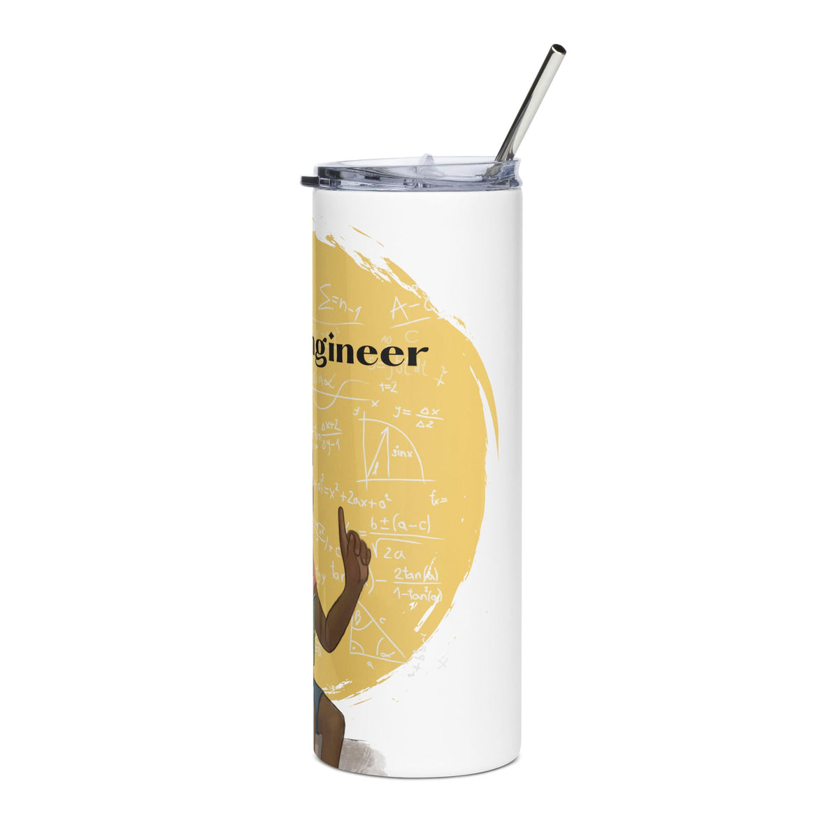 Future Engineer Slim Steel Tumbler - White