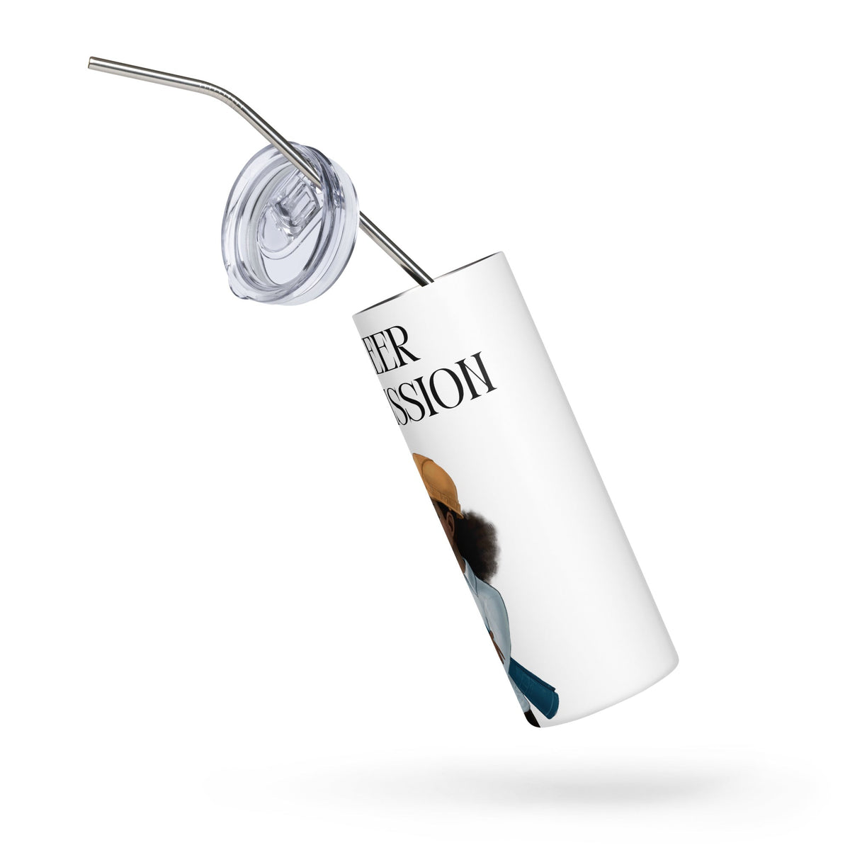 Engineer on a Mission Slim Steel Tumbler