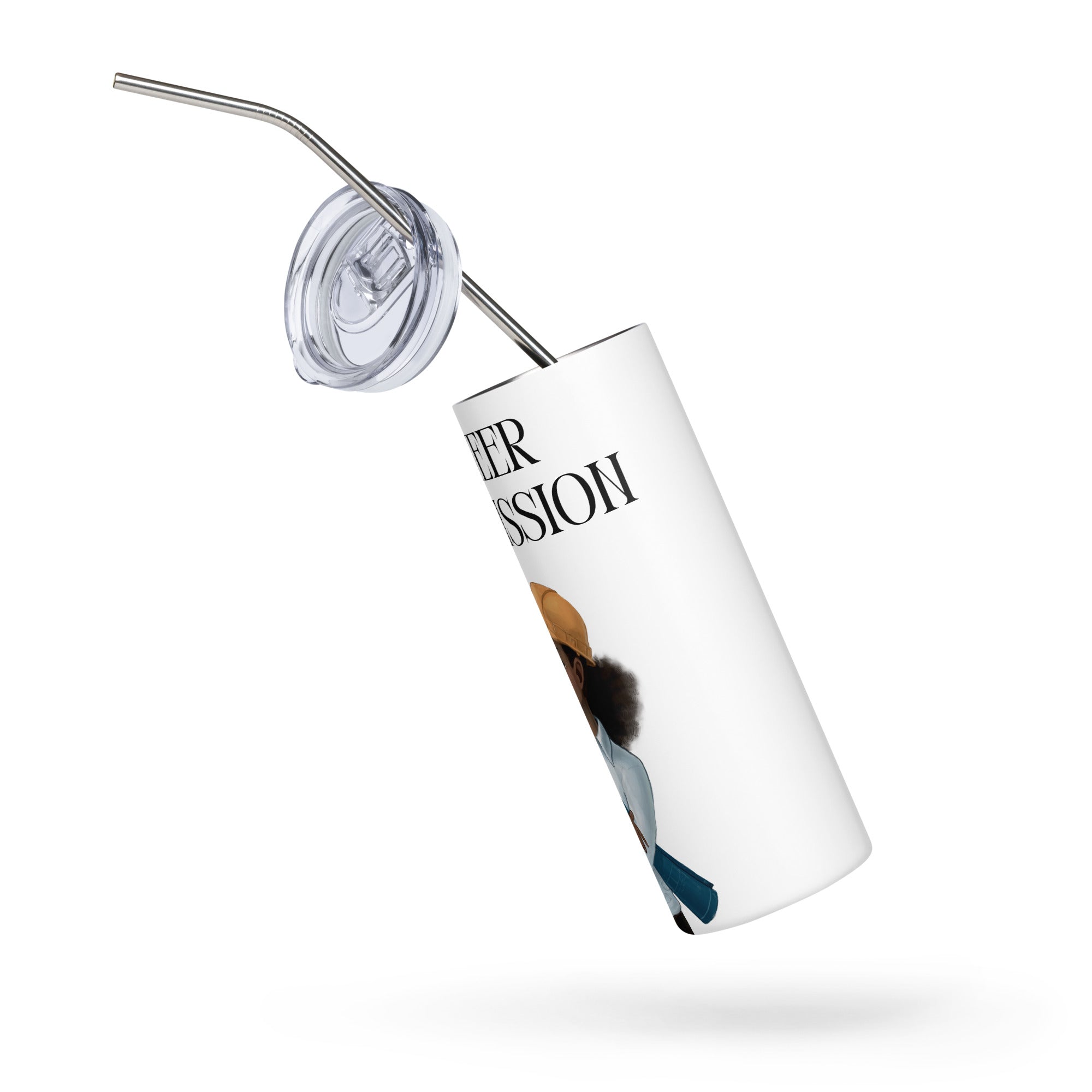 Engineer on a Mission Slim Steel Tumbler