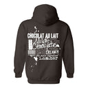 Milk Chocolate – Chocolat au Lait Hoodie | Warm Brown Glow | Empowerment Hoodie - White