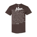 I AM HIM — Man Definition | White Ink | T-Shirt | Definitions of HIM Collection