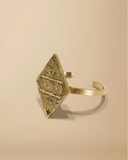Diamond Face Brass Bracelet