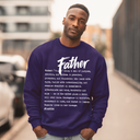 I AM HIM — Father Definition | White Ink | Long Sleeve Tee | Definitions of HIM Collection