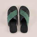 Pike Leather Sandal: Green