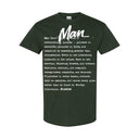 I AM HIM — Man Definition | White Ink | T-Shirt | Definitions of HIM Collection