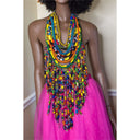 Frema Kandy Wrapped Ankara Fabric Neckpiece