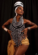 Frema Kandy Wrapped Ankara Fabric Neckpiece