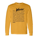 I AM HIM — Warrior Definition | Black Ink | Long Sleeve Tee | Definitions of HIM Collection