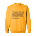 Unf*ckwithable Crewneck | Defined by Peace - Black