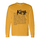 I AM HIM — King Definition | Black Ink | Long Sleeve Tee | Definitions of HIM Collection