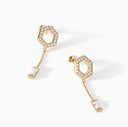 The Tyra Baguette Drop Earrings