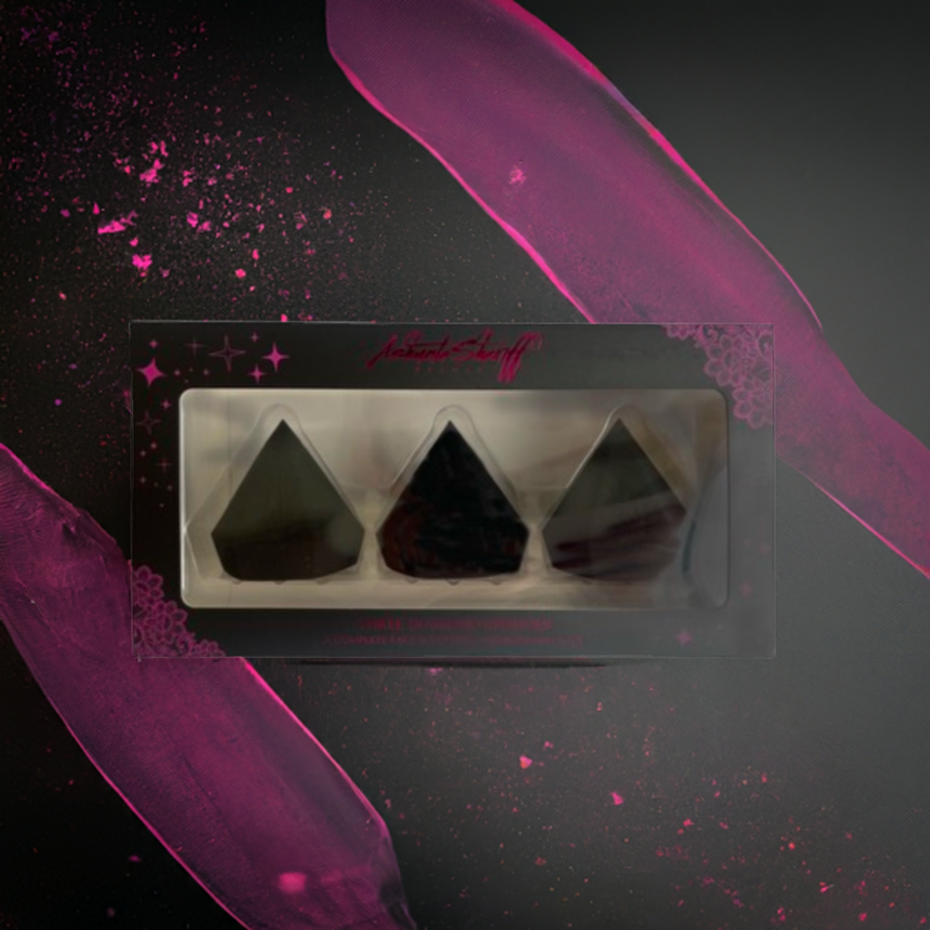 Ashunta Sheriff Beauty Diamond Sponge 3 pc set