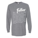 I AM HIM — Father Definition | White Ink | Long Sleeve Tee | Definitions of HIM Collection