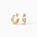 The Claire Hoop Earrings - Huggie