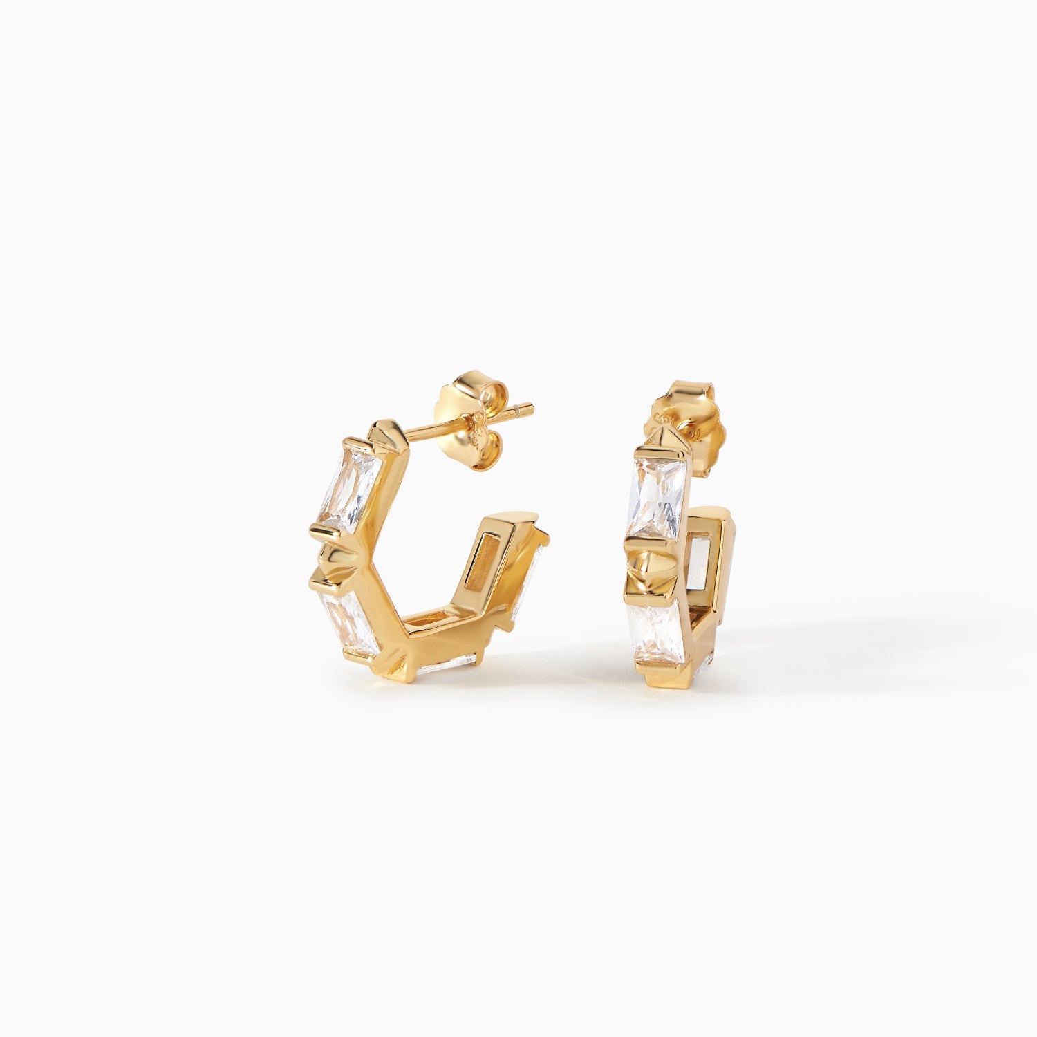 The Claire Hoop Earrings - Huggie