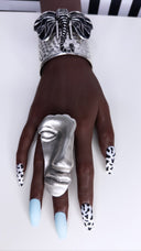 Half face Mask Statement Adjustable Ring