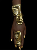 Half face Mask Statement Adjustable Ring