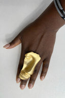 Half face Mask Statement Adjustable Ring