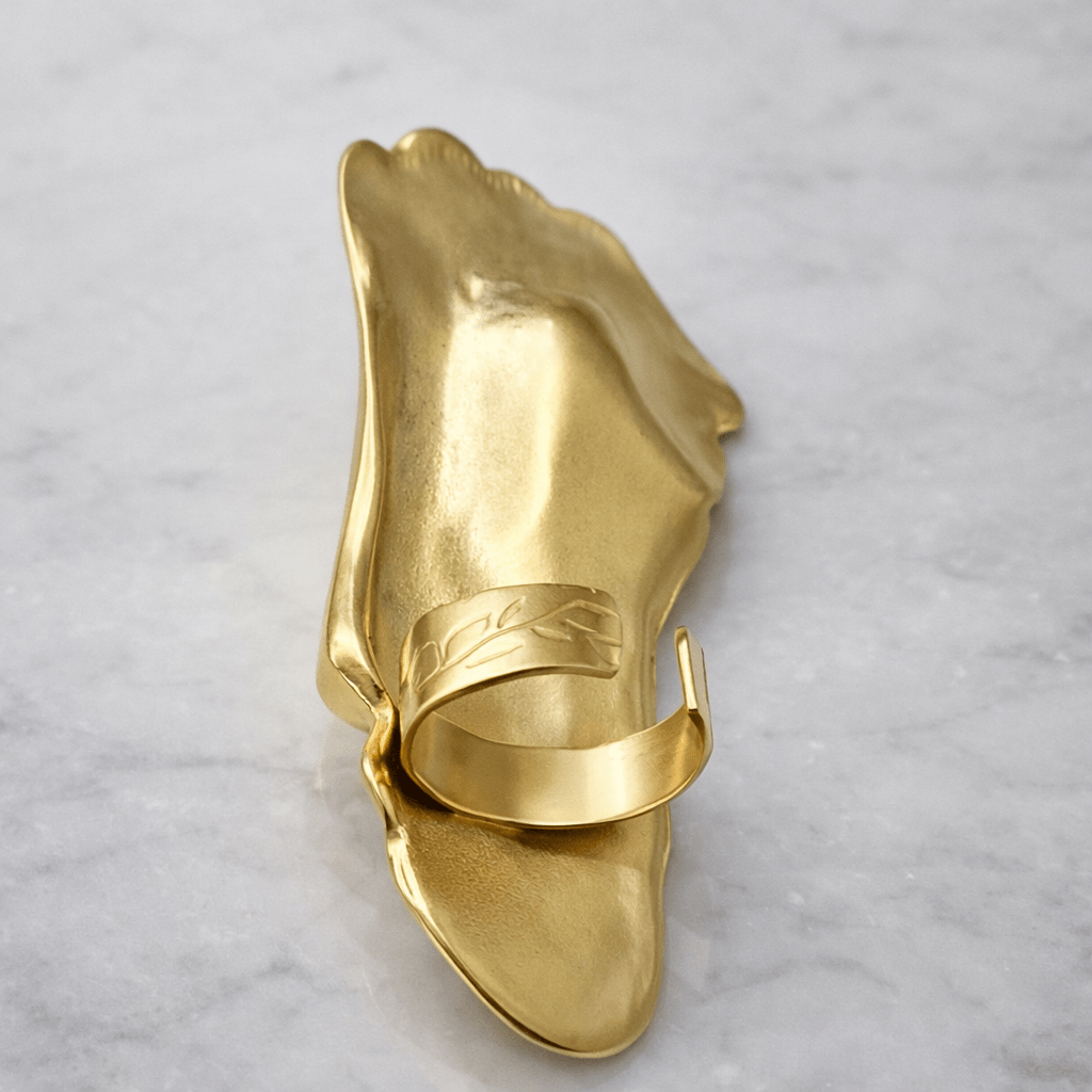 Half face Mask Statement Adjustable Ring