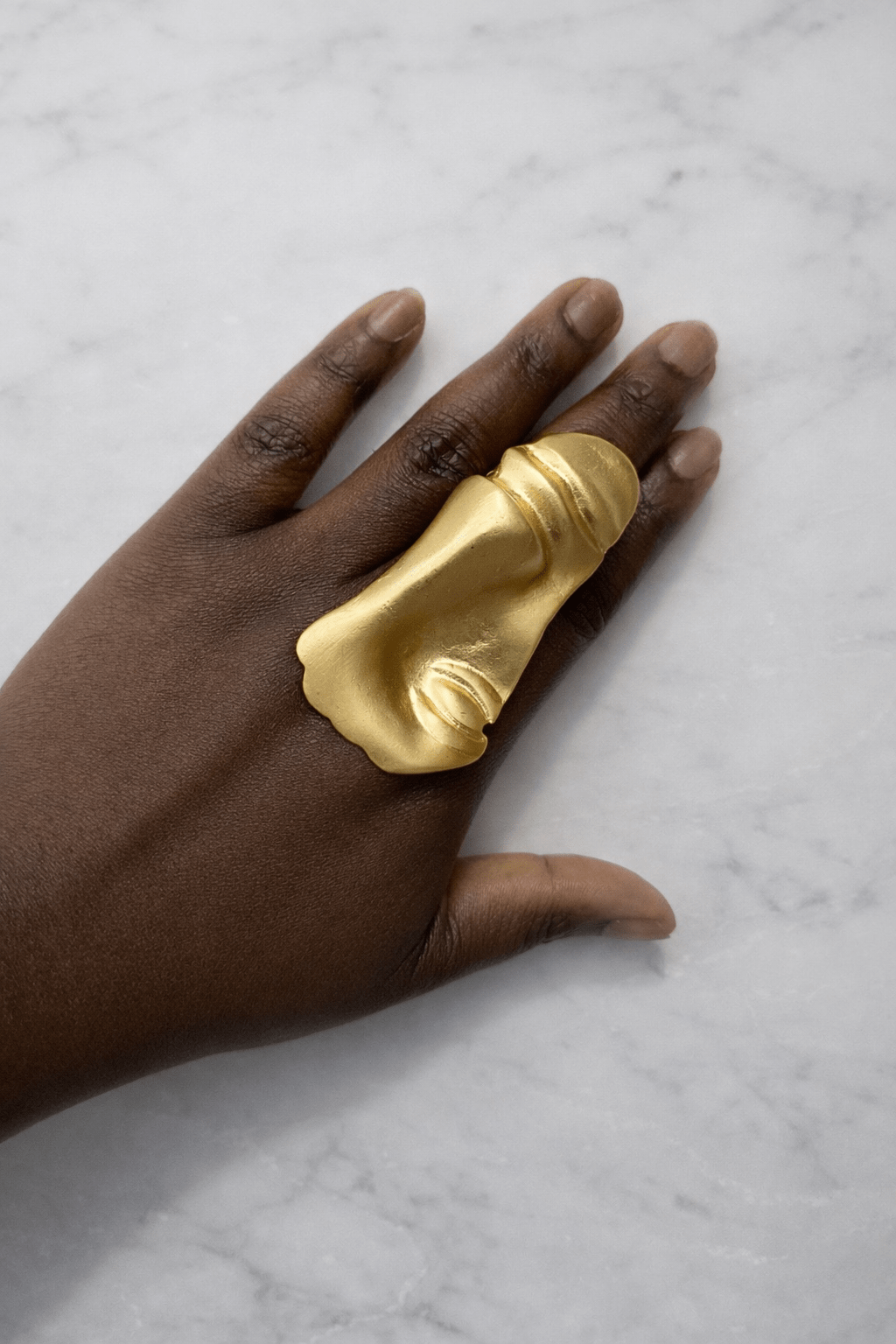 Half face Mask Statement Adjustable Ring