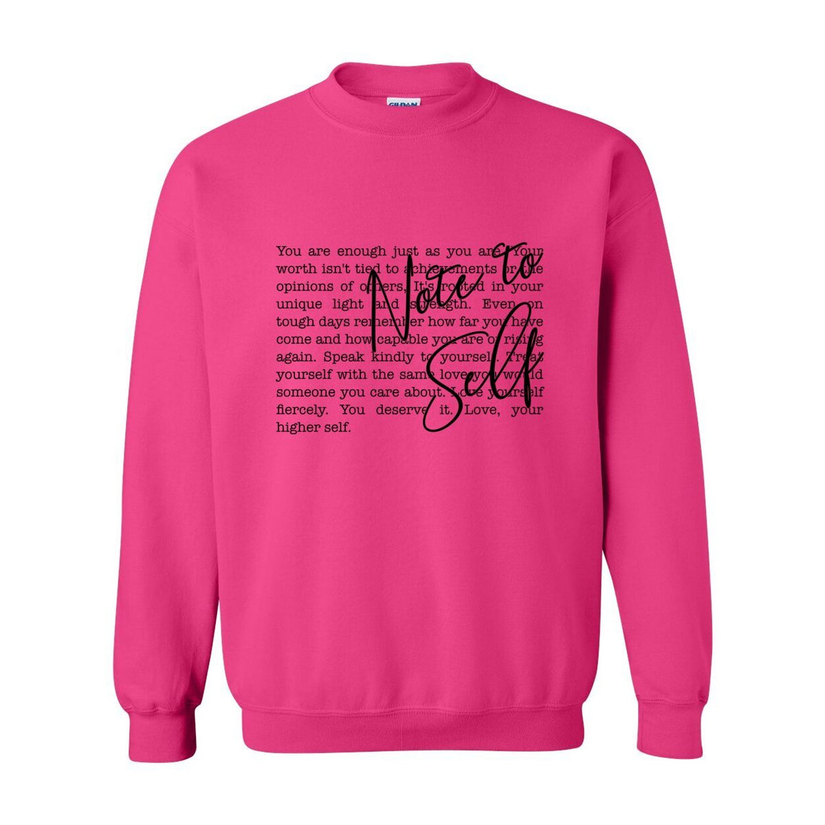 Note to Self — Sacred Reminders | Women's Crewneck | Definitions of Her Collection
