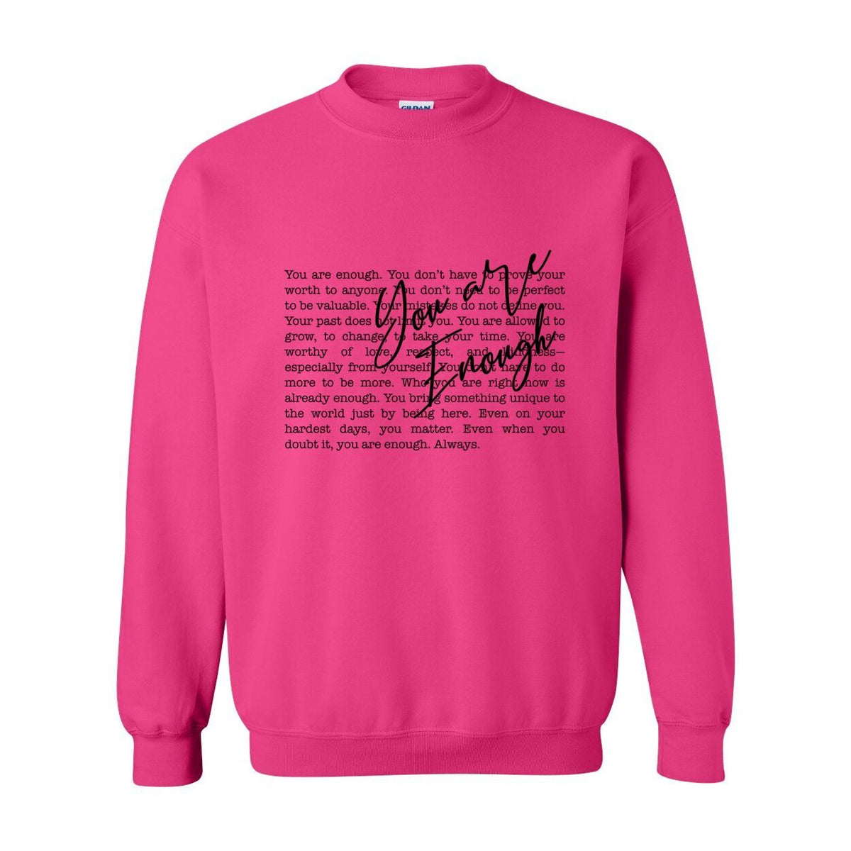 You Are Enough — The Gospel of Worthiness | Women's Crewneck | Definitions of Her Collection