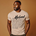 I AM HIM — Husband Definition | Black Ink | T-Shirt | Definitions of HIM Collection