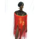 Queen Ankara Laced /Laticed Long Fringe Cape