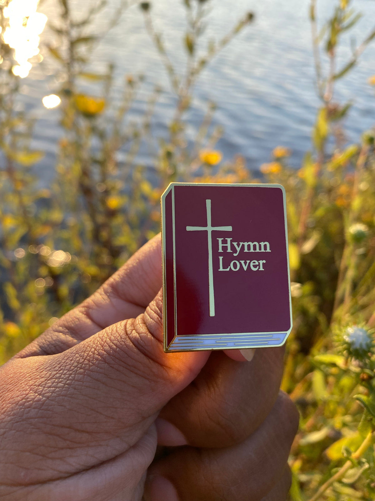 Church Hymn Lover Enamel Pin